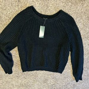 Plain Black knitted sweater